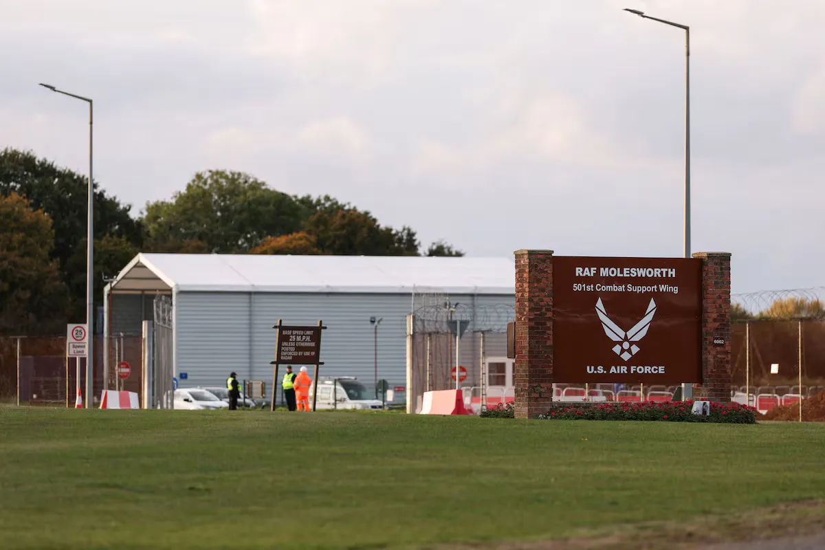 Two Latvian men arrested inside RAF Molesworth intelligence base