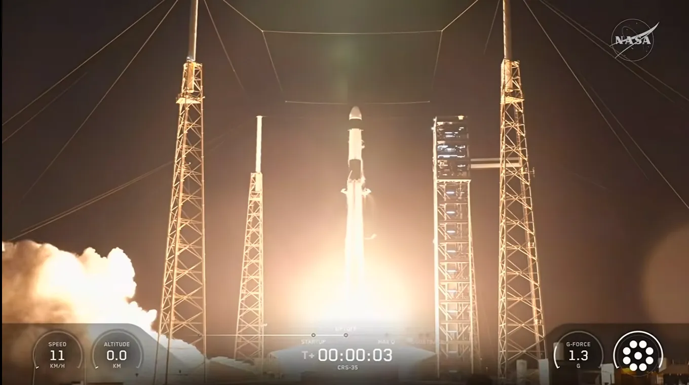 SpaceX Falcon 9 launches 35th resupply mission with 6,300 pounds